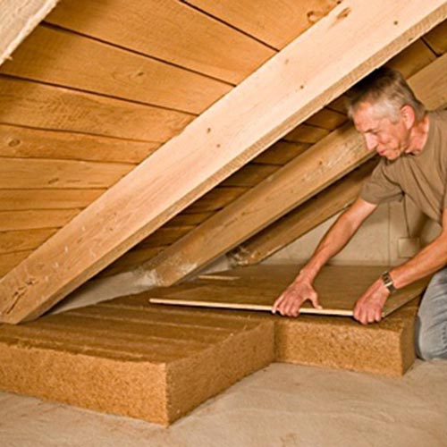 Fiber wood FiberTherm Roof dry for extrados of floors