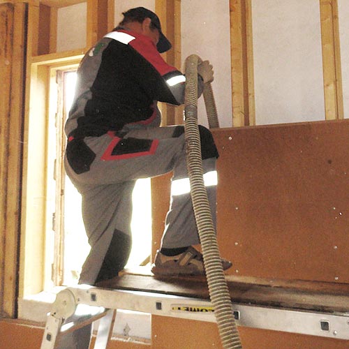 Fiber wood shop FiberTherm Internal thermal insulation system on wooden and x-lam support