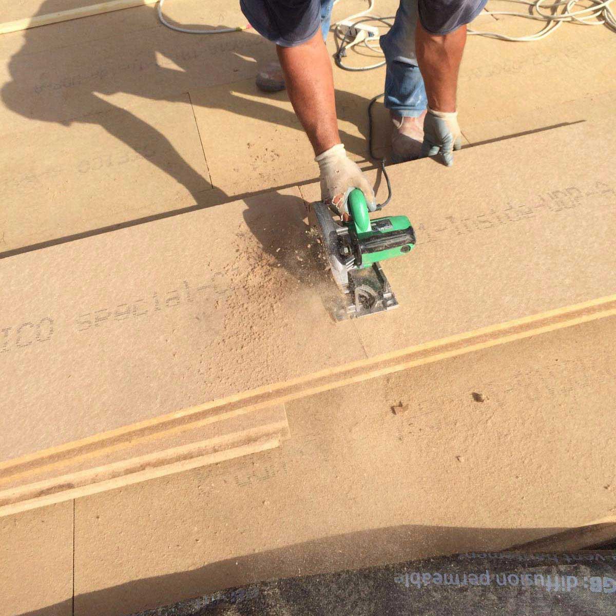 Fiber wood FiberTherm Special dry for roof insulation
