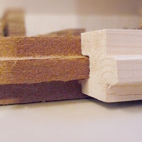 Fiber wood FiberTherm Floor with tongue and groove profile