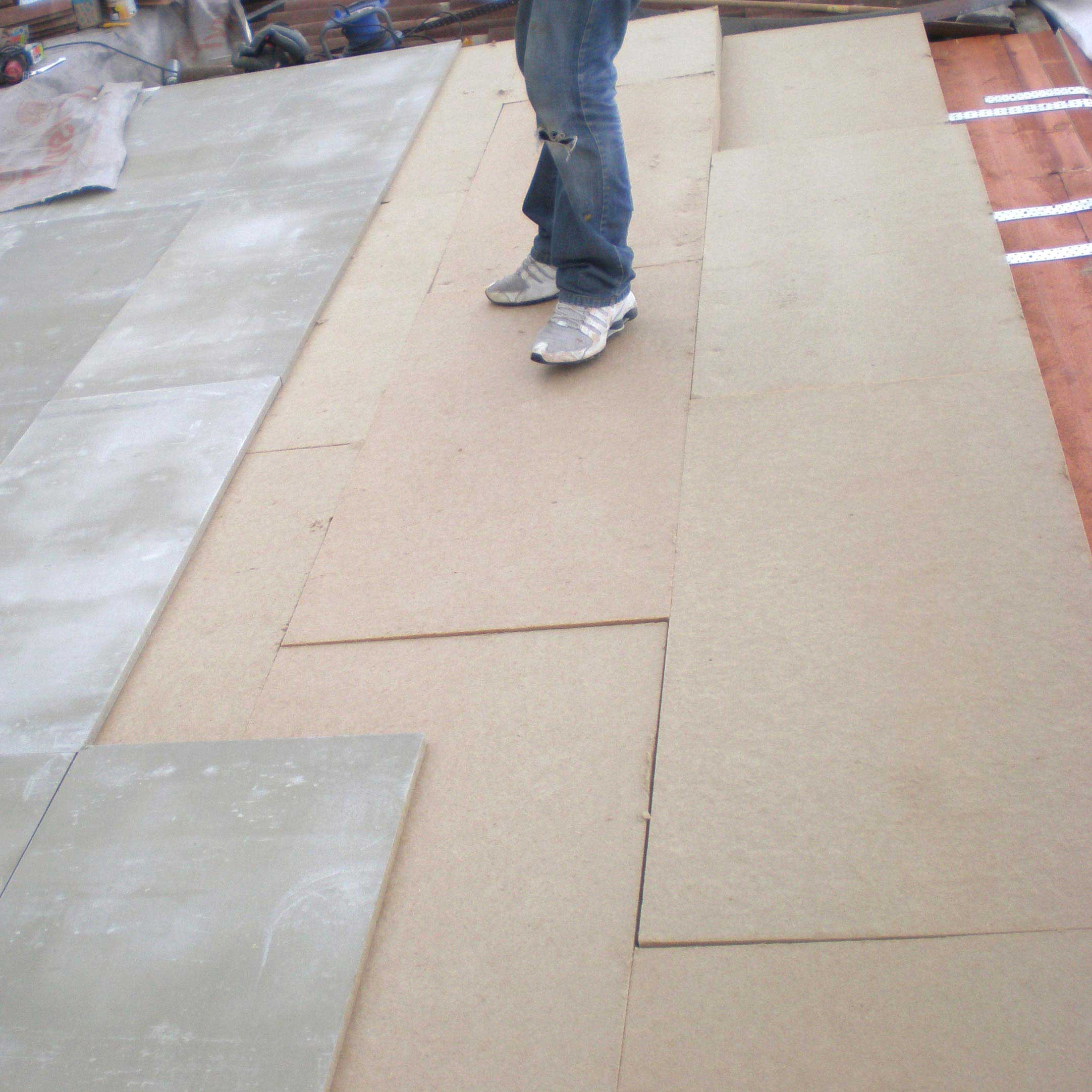 Fiber wood FiberTherm as ventilated roof