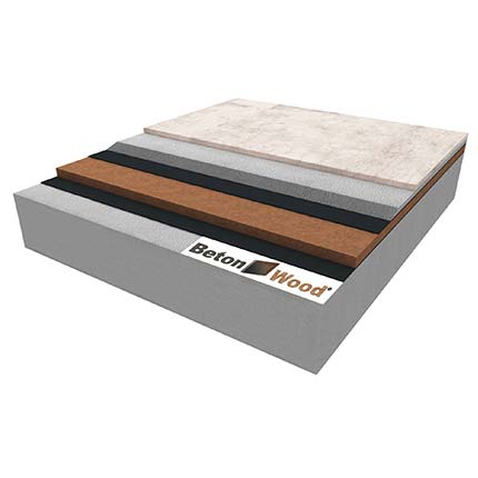 Fiber wood Fibertherm Universal under concrete screed