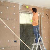 FiberTherm Protect fiber wood thermal insulating wall system