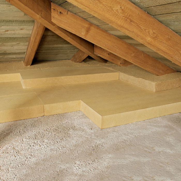 Fiber wood density 110 kg/mc for roofs and attics