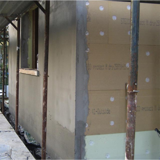 Fiber wood FiberTherm Protect plastered external insulation system