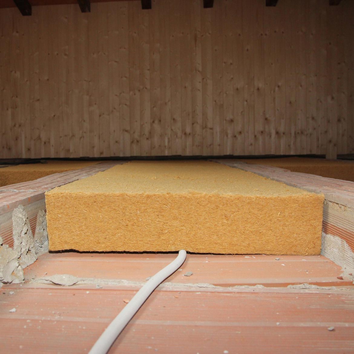 Flexible fiber wood FiberTherm Flex density 60kg/mc floor insulation