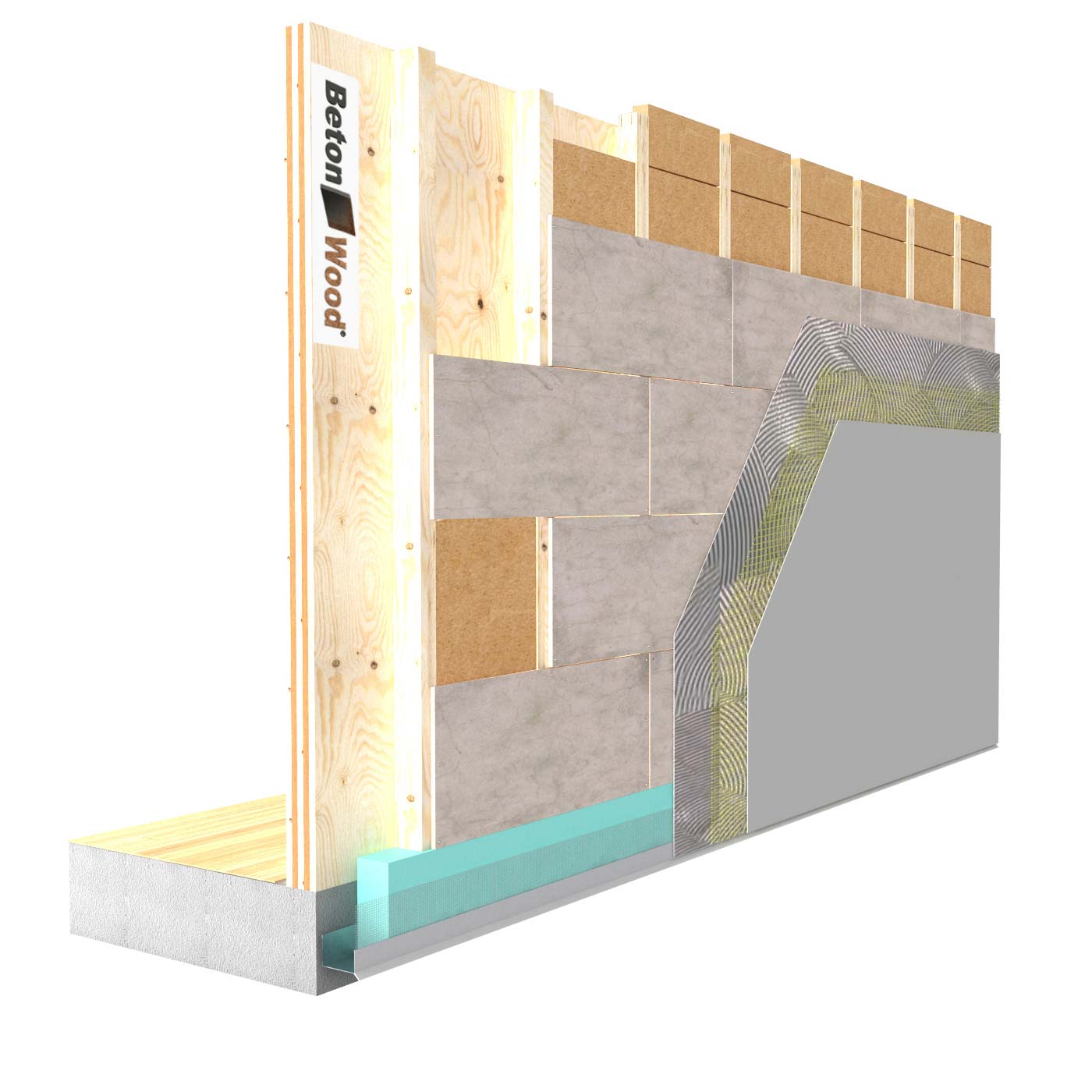 External insulation system with Therm dry fiber wood on wooden walls