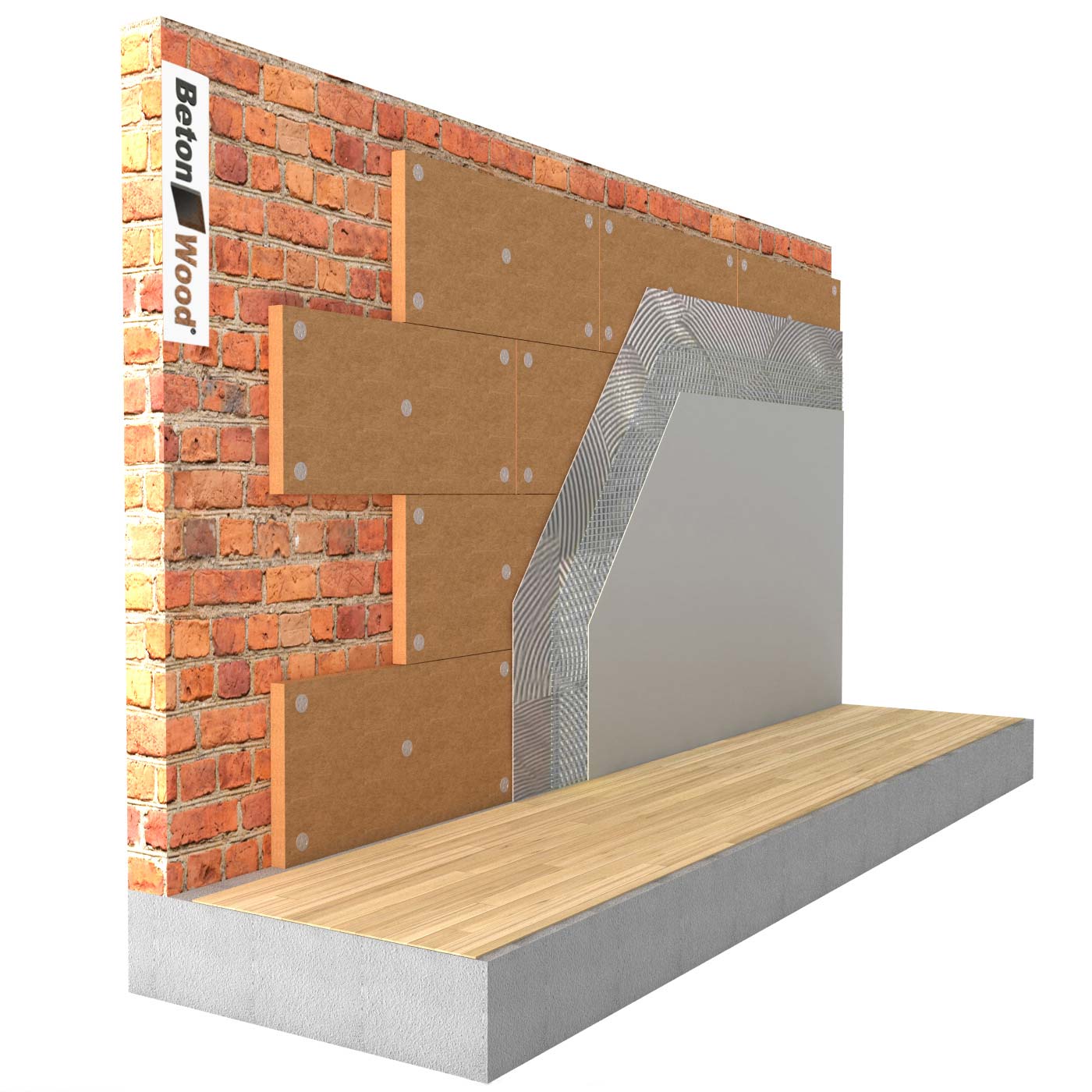 Internal thermal insulation system in Protect Fiber wood shop